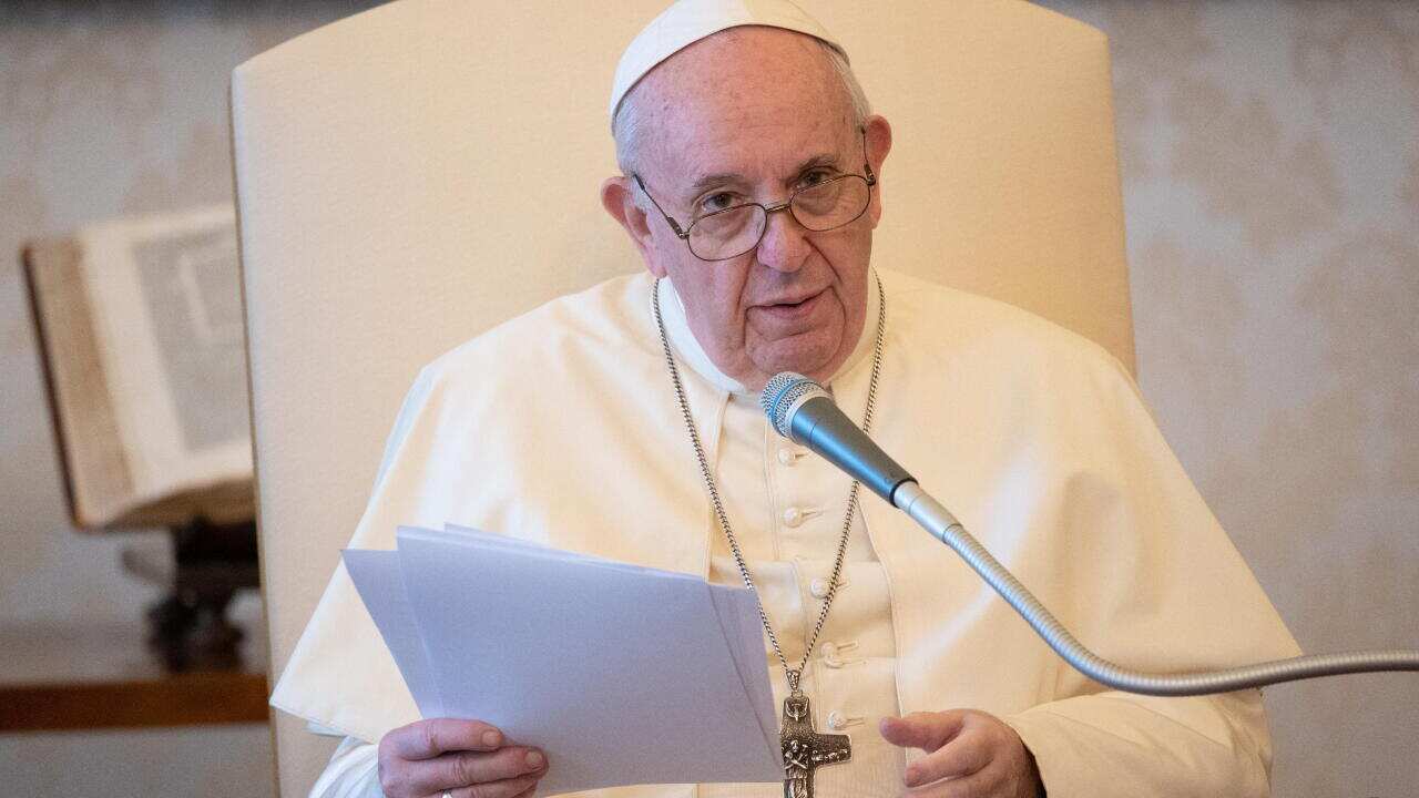 Pope Francis pictured in August.