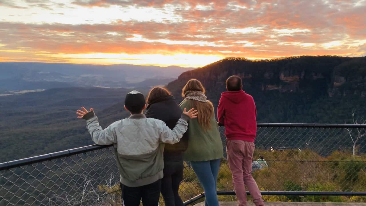 Kristen Zhao and her friends in the yoga camp