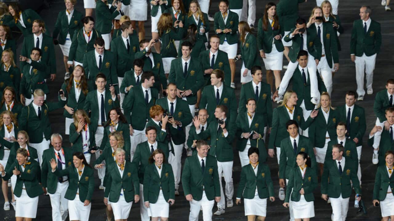 The Australian Olympic team at the London Olympics