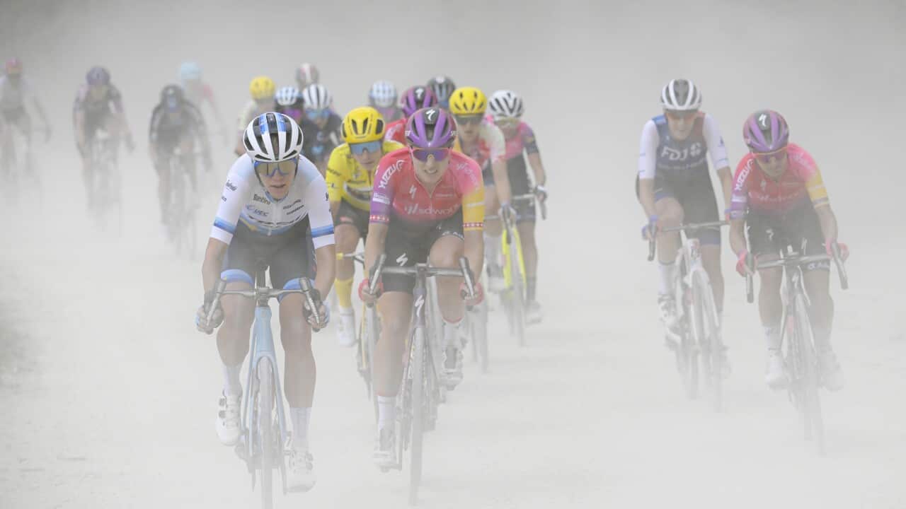 Long gravel section on Tour de France Femmes 2022 - Stage 4