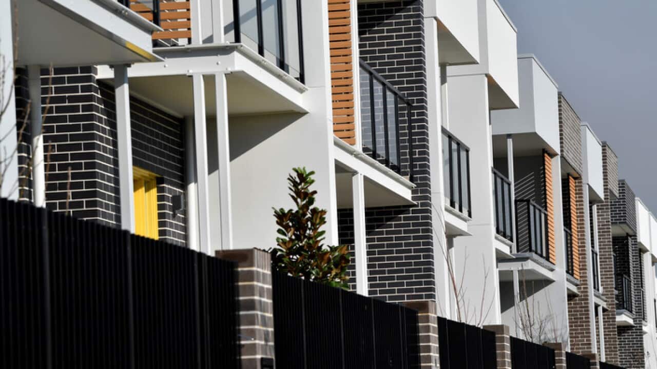 New residential properties seen in Blacktown, Sydney, Monday, Aug. 14, 2017.