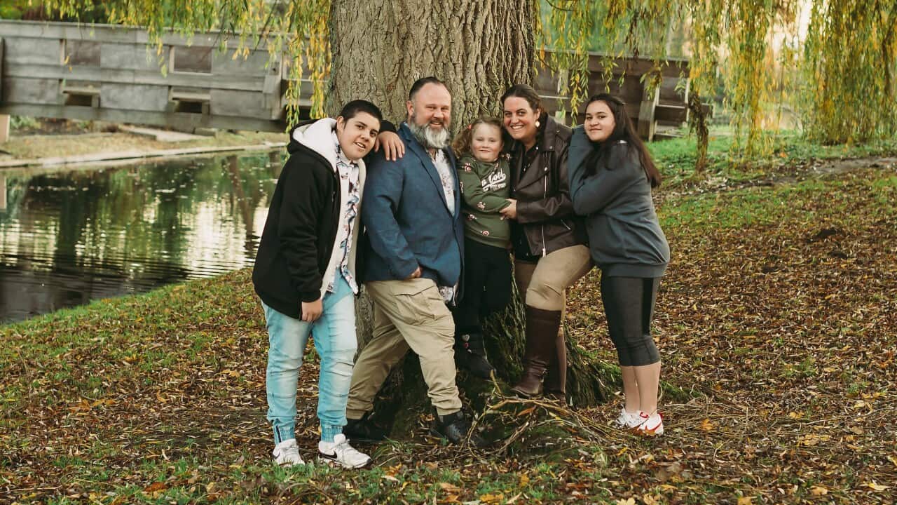 Anouk Drake met haar gezin