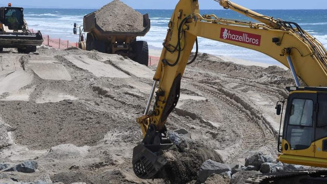 Construction work done fell by 3.1 per cent in the December quarter.