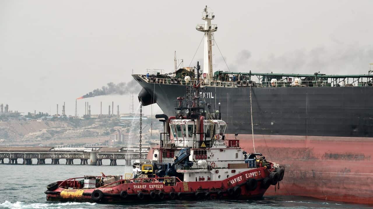 Kharg Island Oil Terminal in Iran