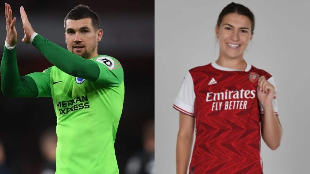 PFA award winners Mat Ryan and Steph Catley
