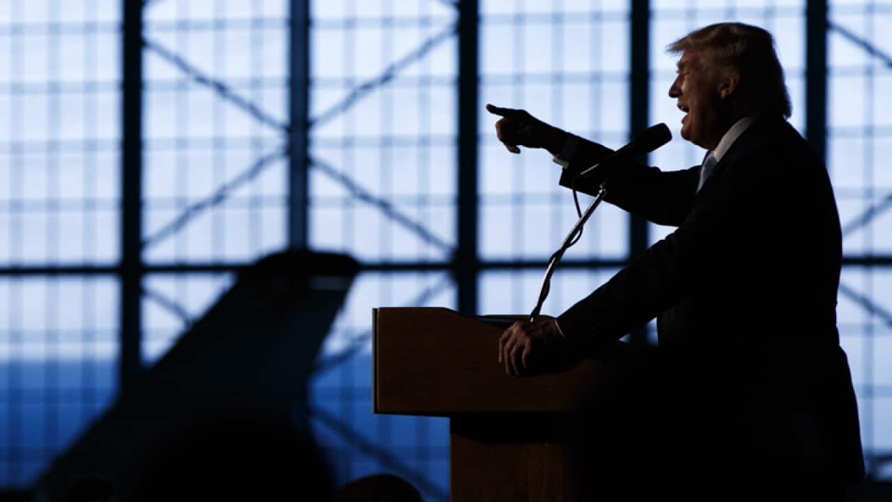 Republican presidential candidate Donald Trump