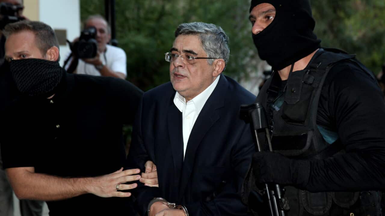 Golden Dawn Party Nikolas Michaloliakos under arrest - Getty Images-2.jpg
