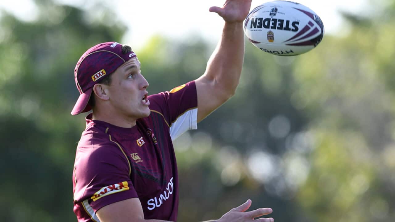Jarrod Wallace during Queensland State of Origin team training