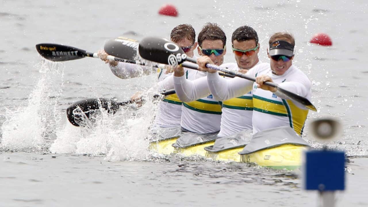 Australia's men's K4 crew