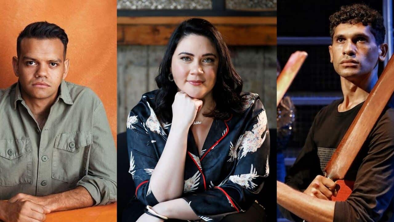 Meyne Wyatt, Shari Sebbens and Joseph Althouse