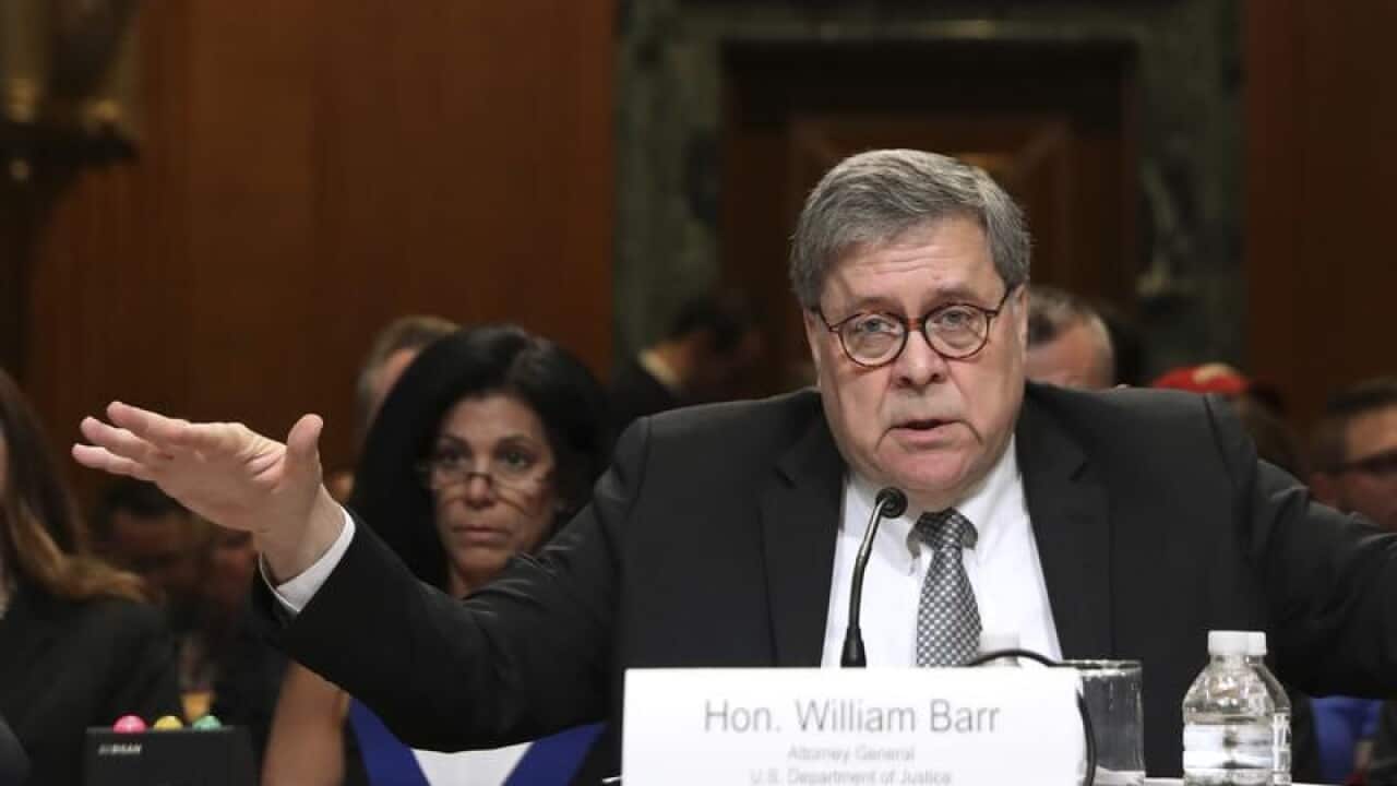 Attorney General William Barr appears before a Senate committee