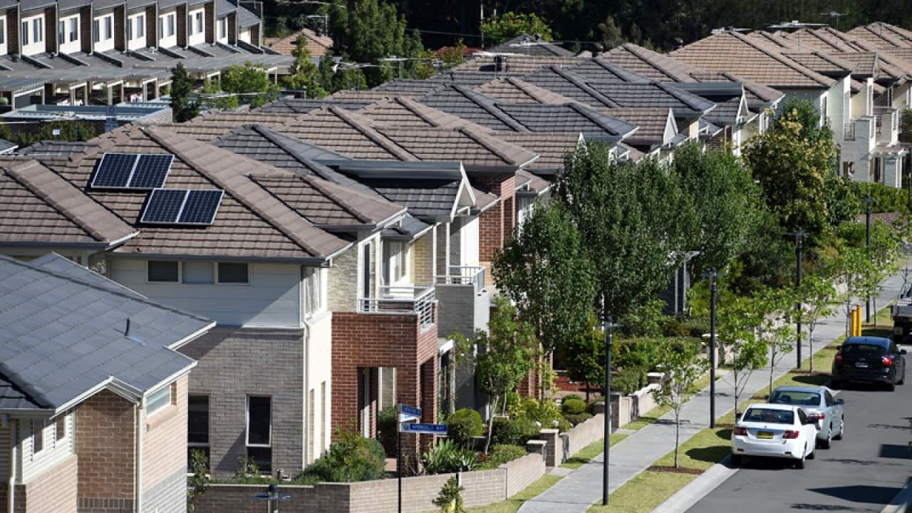 General view of housing in Sydney