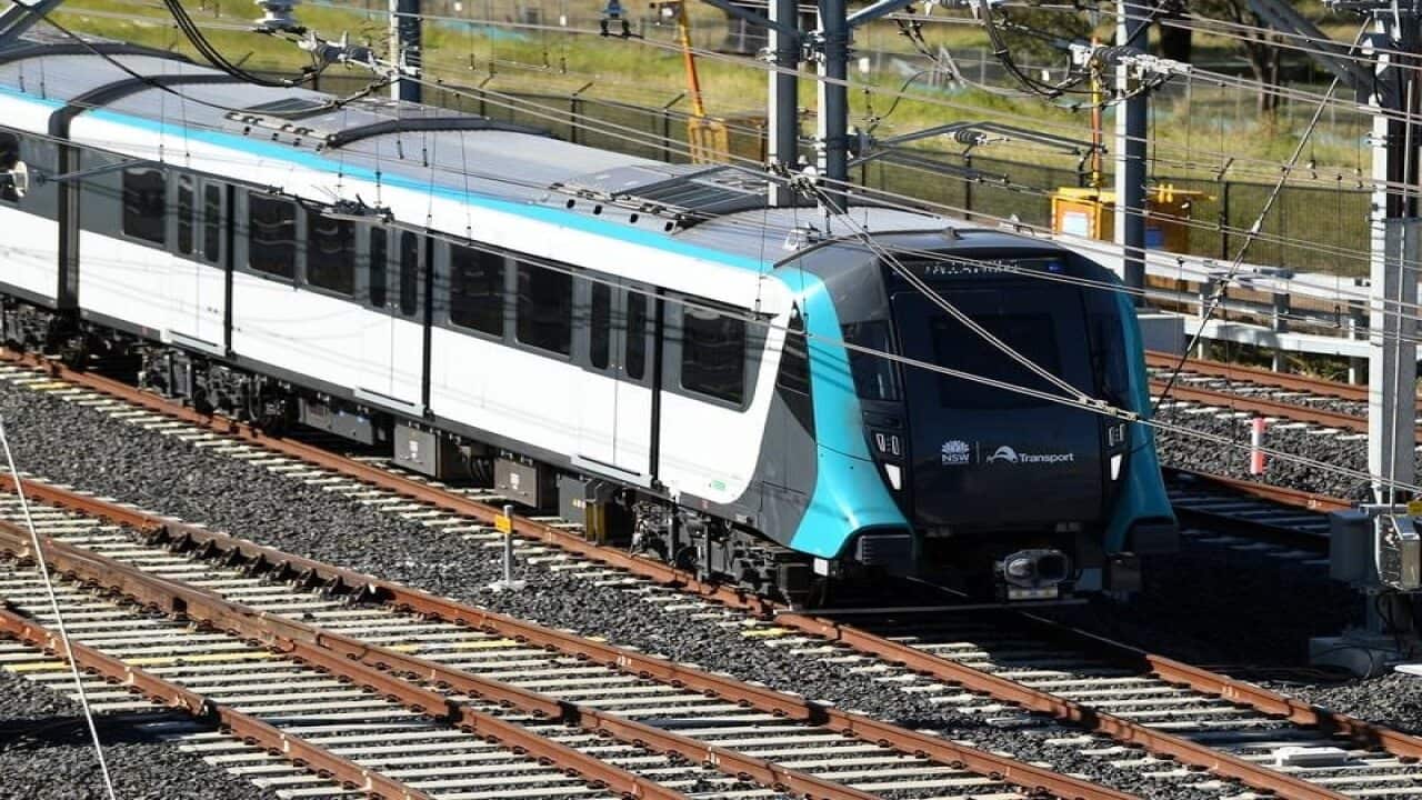 A North West Metro train in Sydney.