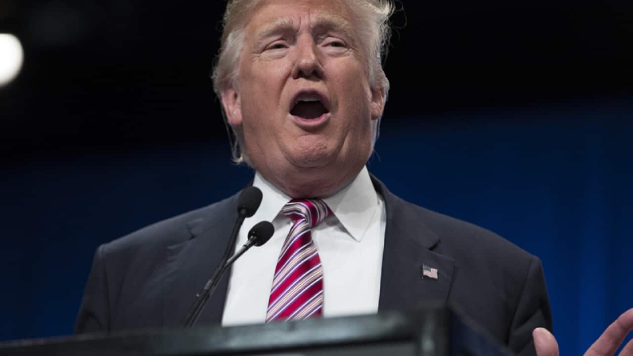 Republican presidential candidate Donald Trump