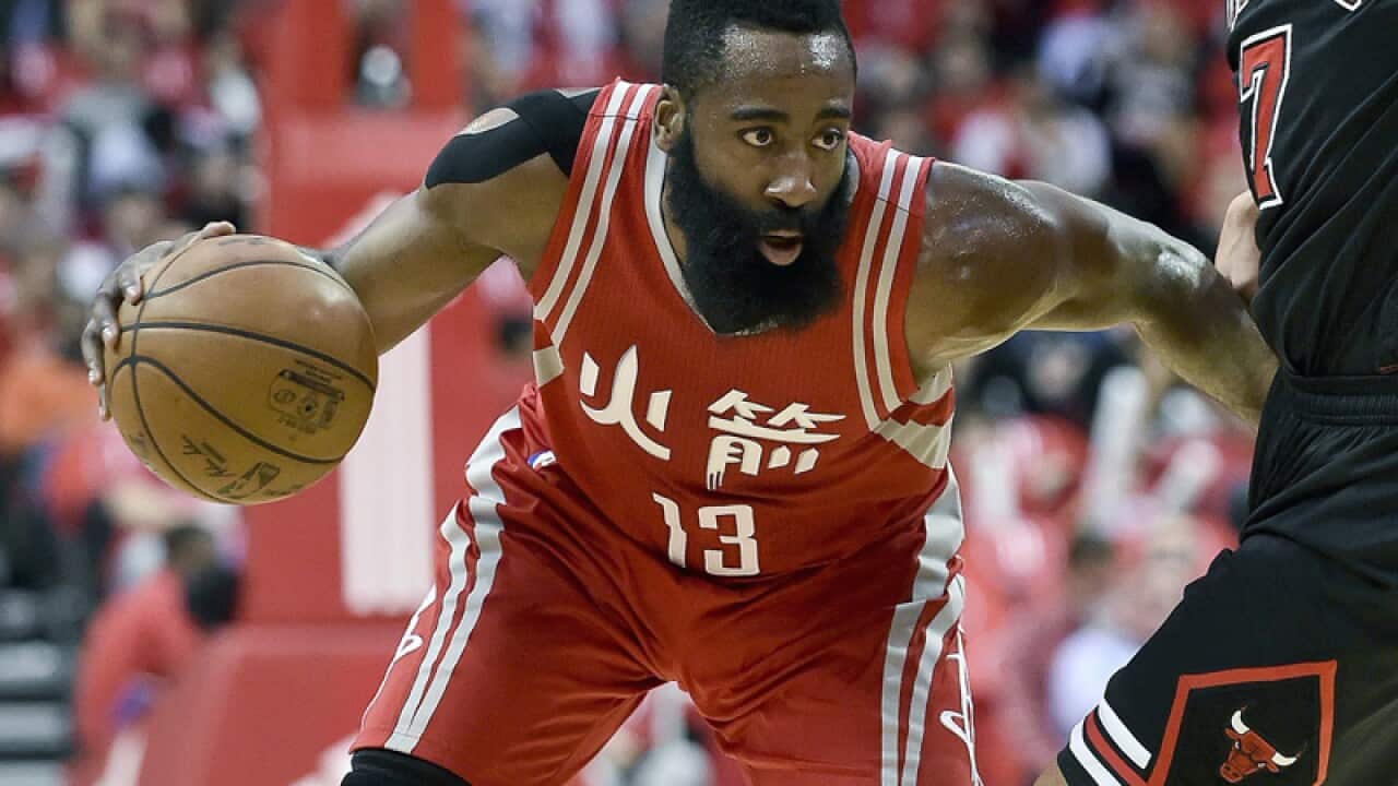Houston Rockets guard James Harden