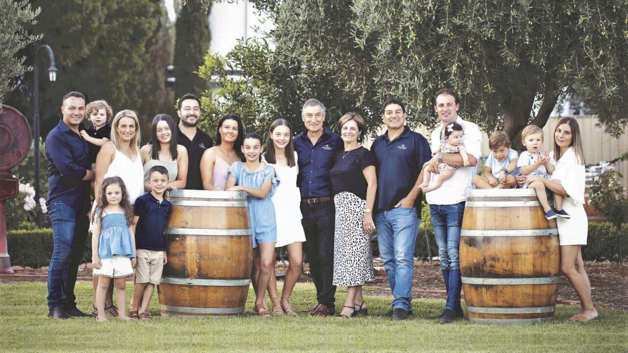 The extended Calabria family in Griffith NSW.