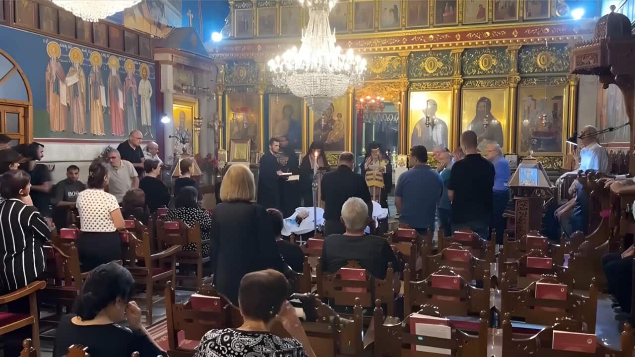 Funeral held for two Christians killed in church strike (AP).jpg