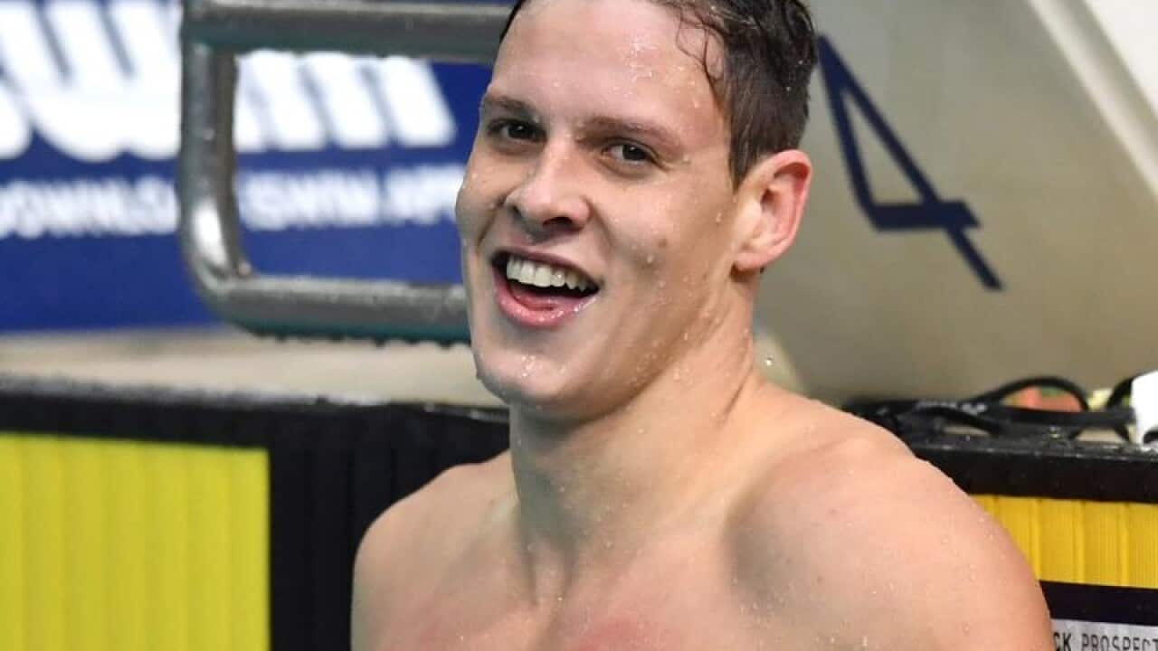 Australian swimmer Mitch Larkin .