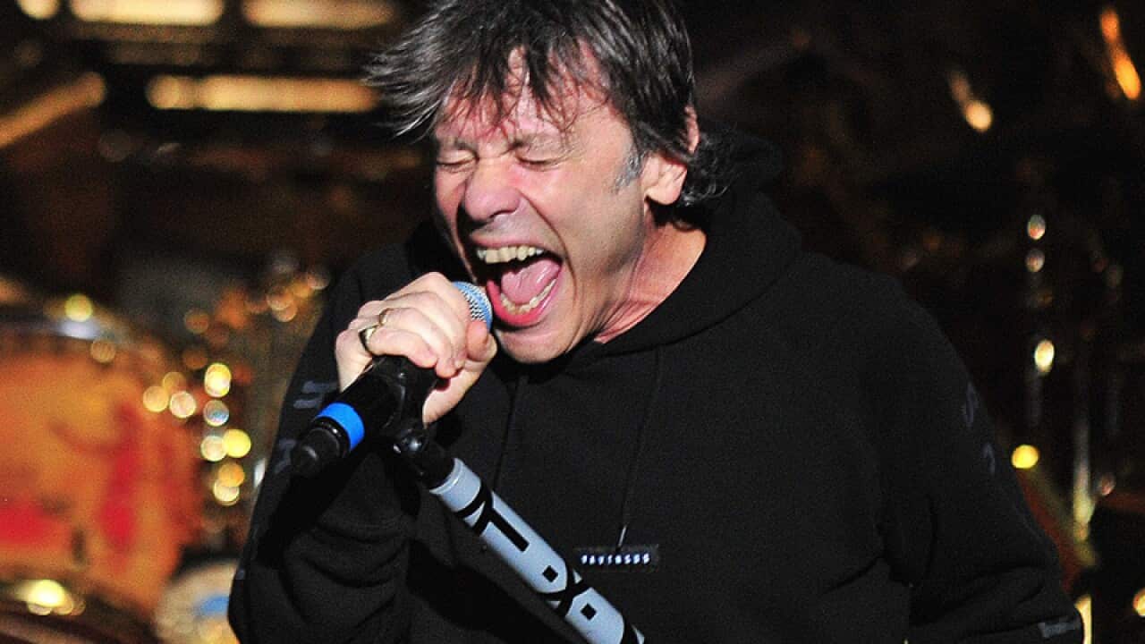 Singer of the British band Iron Maiden, Bruce Dickinson