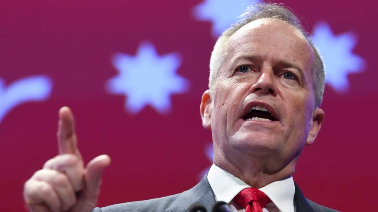 Australian Opposition Leader Bill Shorten in Adelaide.