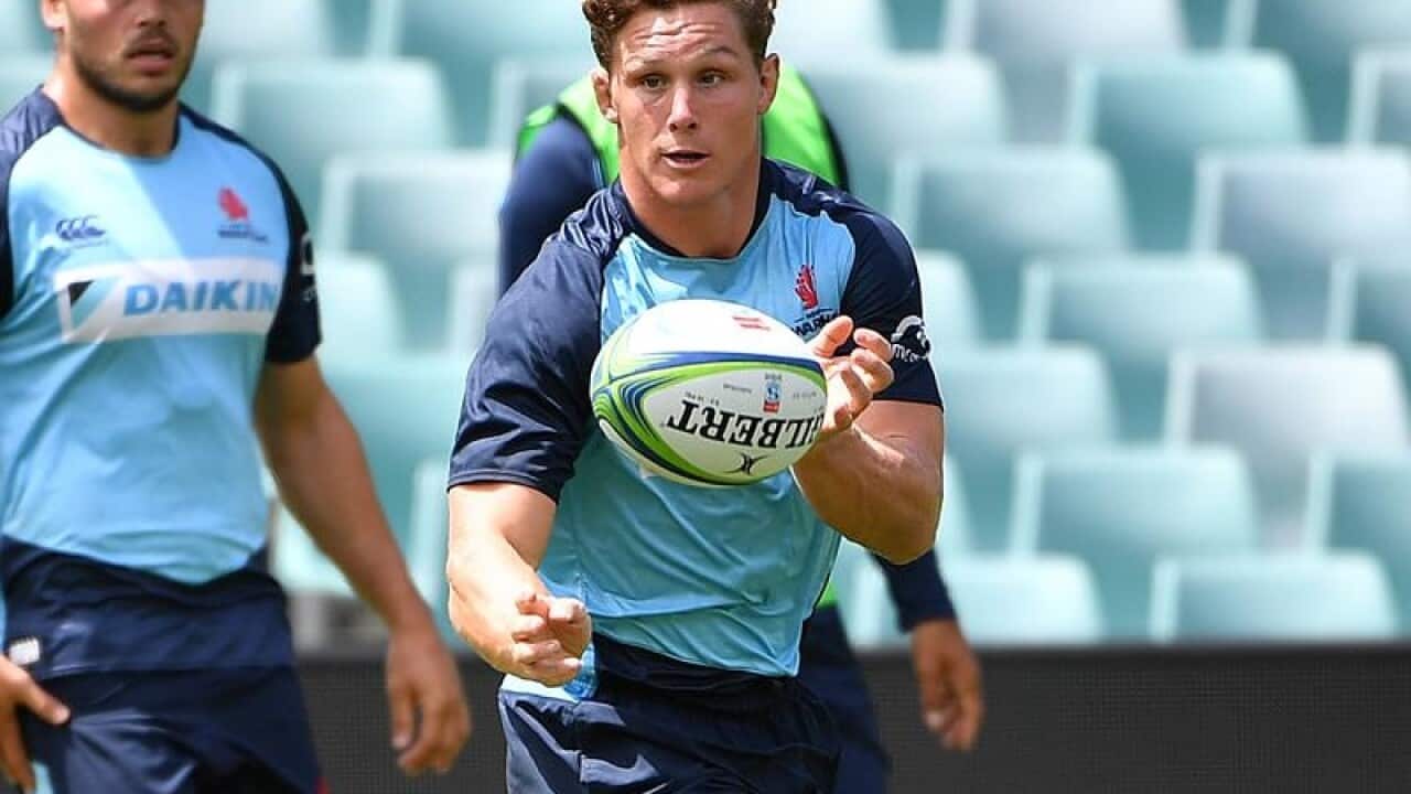 A file image of NSW Waratahs player Michael Hooper.
