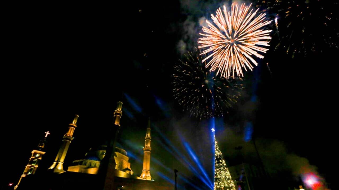 Beirut Christmas carnival organized by Beirut municipality, in downtown Beirut, Lebanon,