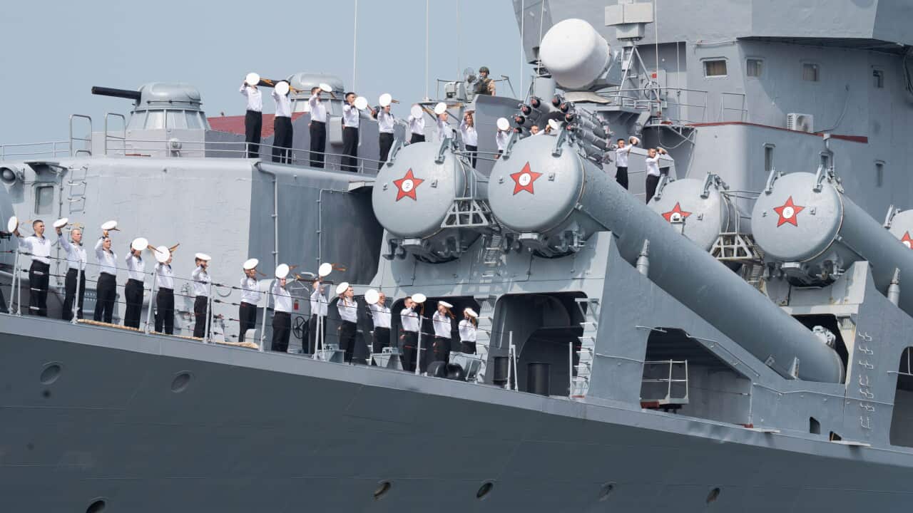 CHINA-SHANDONG-QINGDAO-CHINA-RUSSIA JOINT NAVAL EXERCISE-ASSEMBLY COMPLETED (CN)