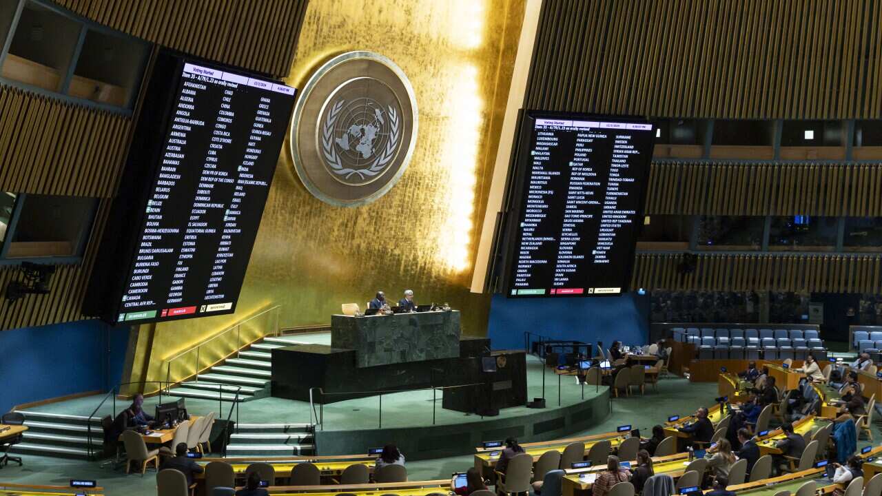 United Nations General Assembly votes on non-binding resolutions on Palestine