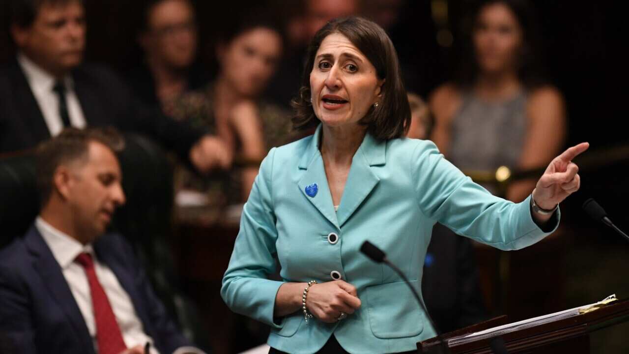 File image of NSW Premier Gladys Berejiklian during question time at NSW Parliament