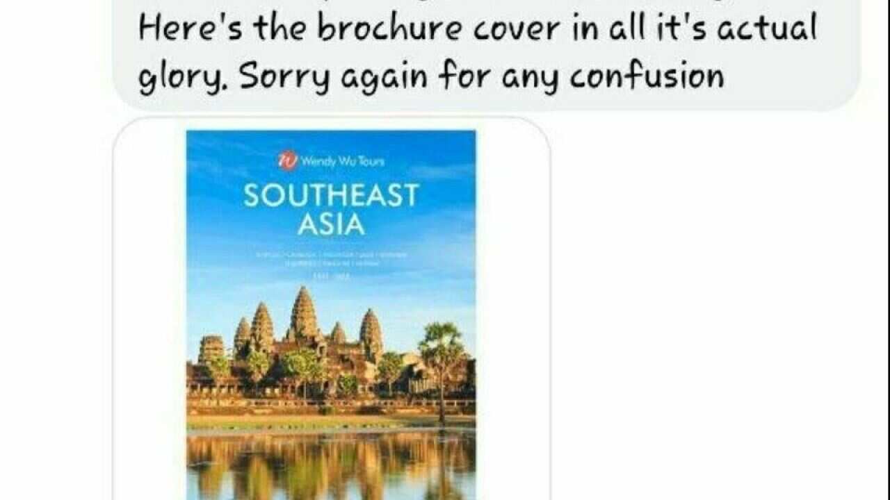 An Australian Tour Agent Wendy Wu Tours apologies for misleading information about Angkor Wat