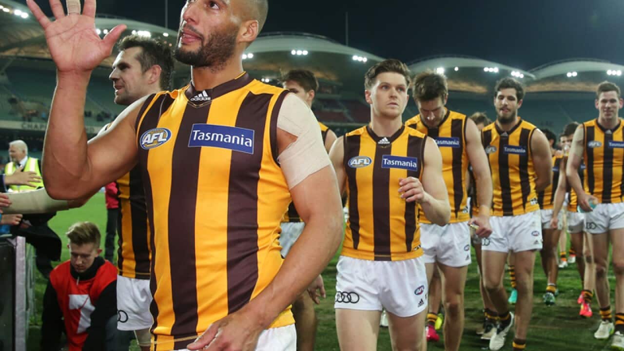 Josh Gibson of the Hawks