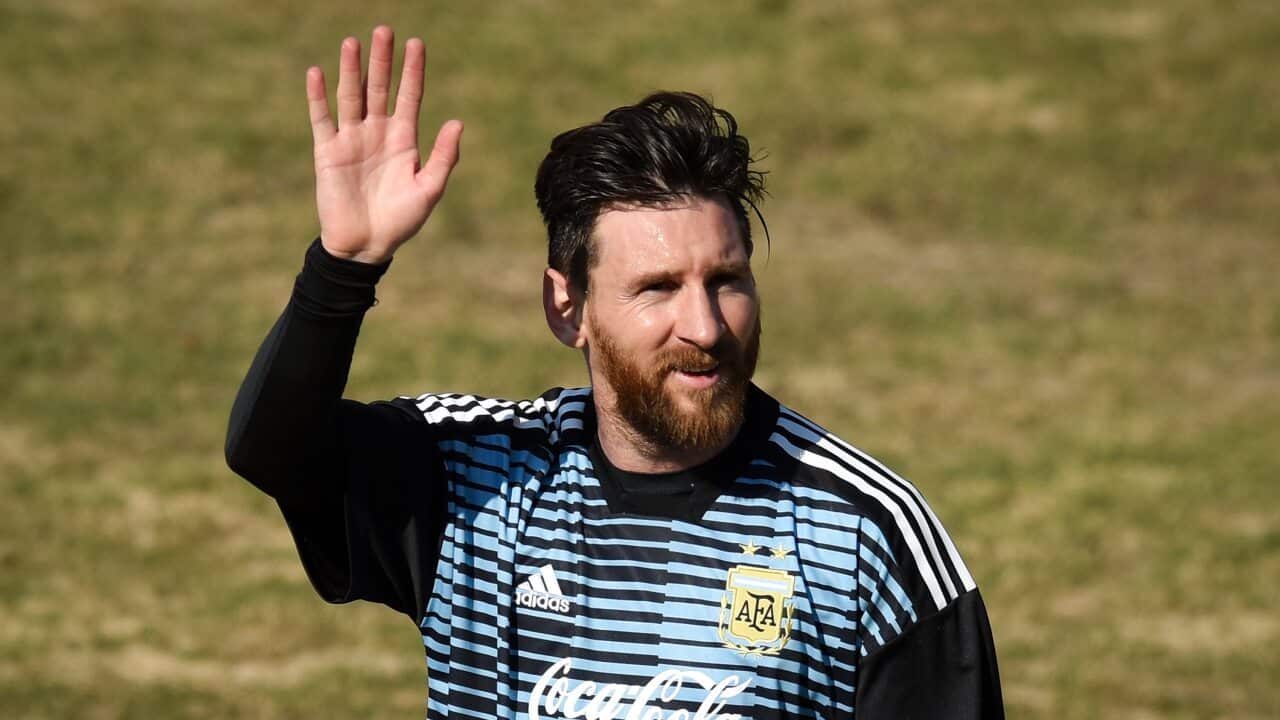 Argentina Training Session Lionel Messi