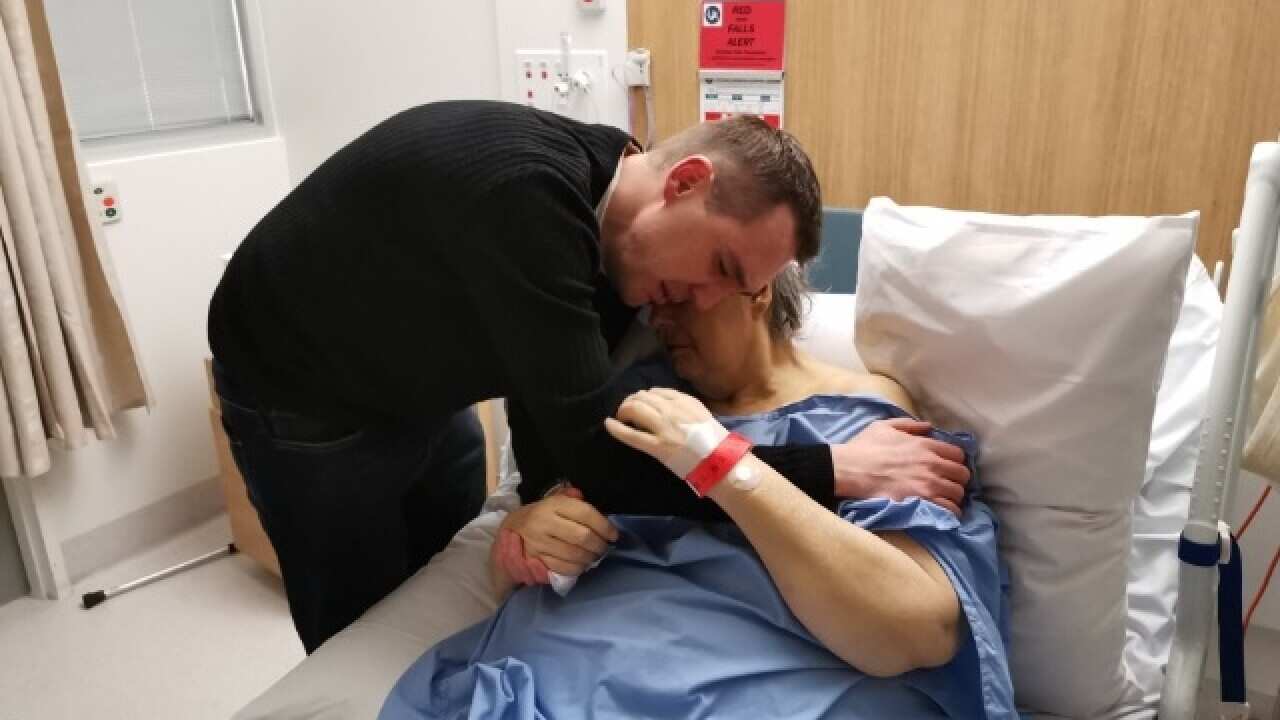 Clayton and his Mum share what was to be their final hug