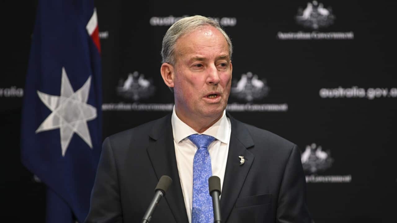 Australian Aged Care Minister Richard Colbeck speaks to the media during a press conference at Parliament House in Canberra, Friday, May 1, 2020. (AAP Image/Lukas Coch) NO ARCHIVING