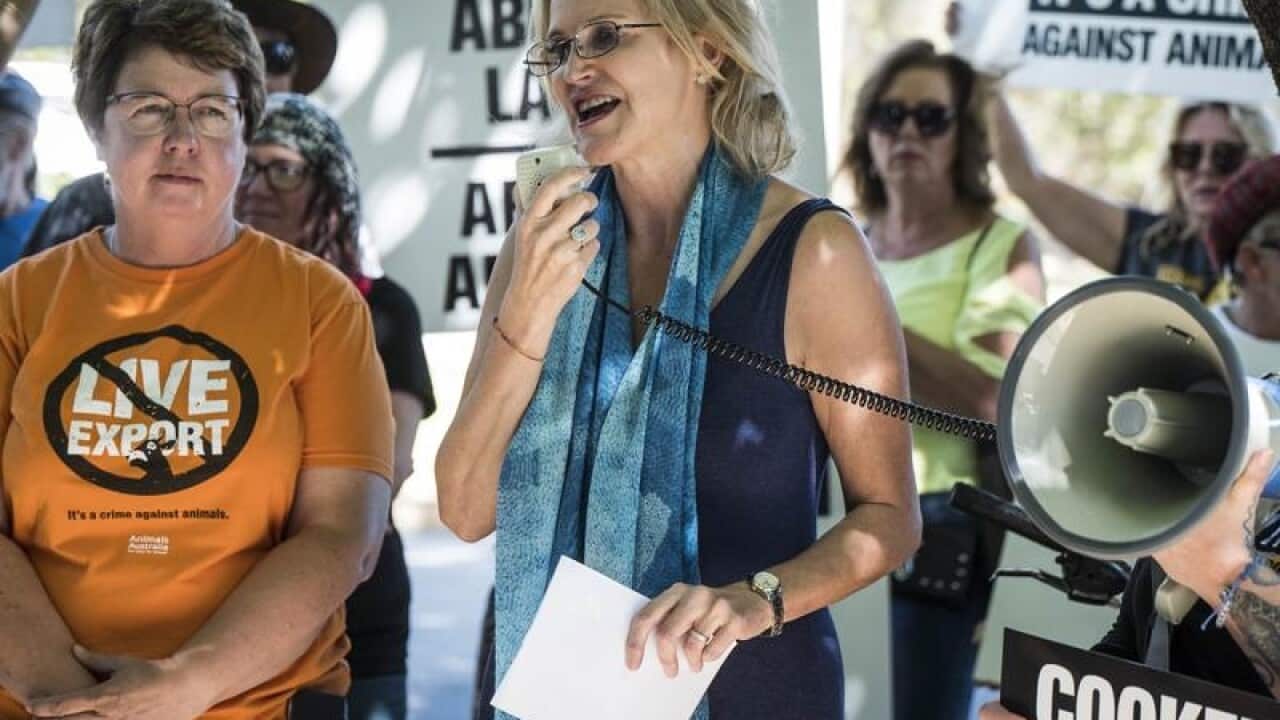 Melissa Parke (C), Labor's candidate for the WA seat of Curtin.