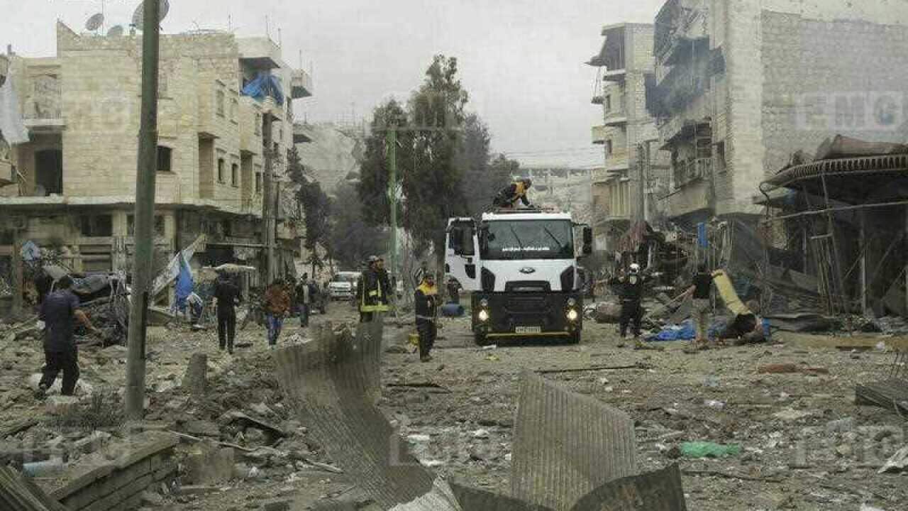 File photo of an Idlib street