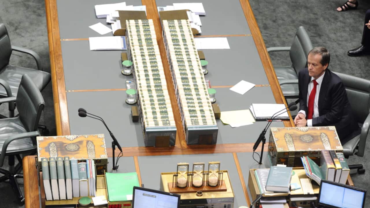Opposition Leader Bill Shorten in the House of Representatives