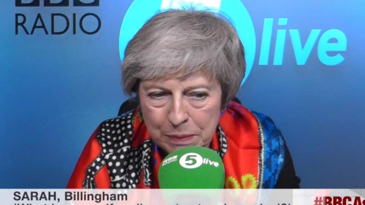 Theresa May answers calls on the BBC show