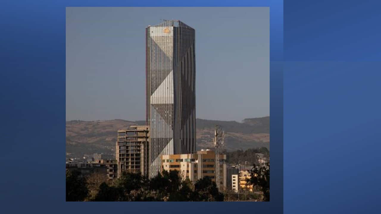 A building of the new headquarters of the Commercial Bank of Ethiopia CBE.jpg