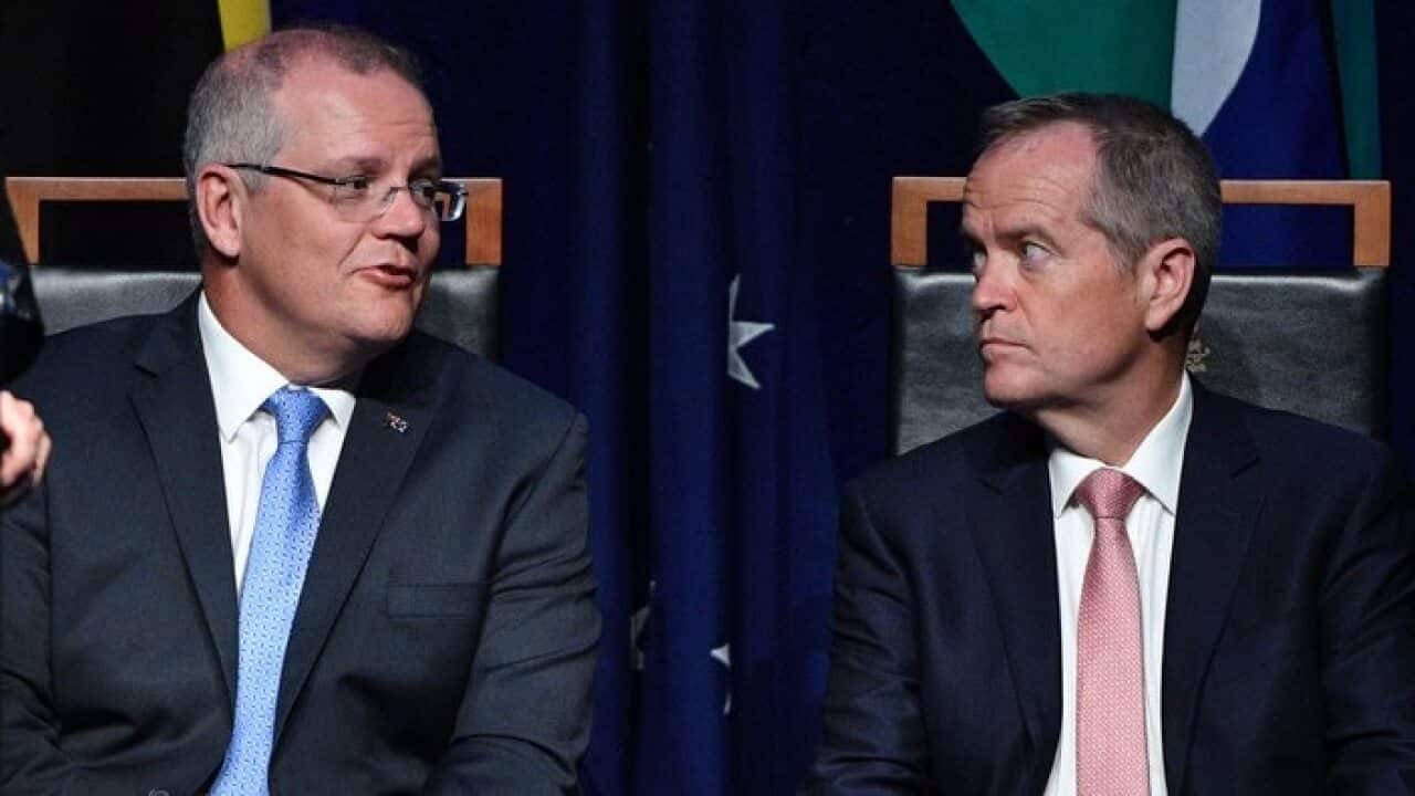PM Morrison and Labor Leader Shorten