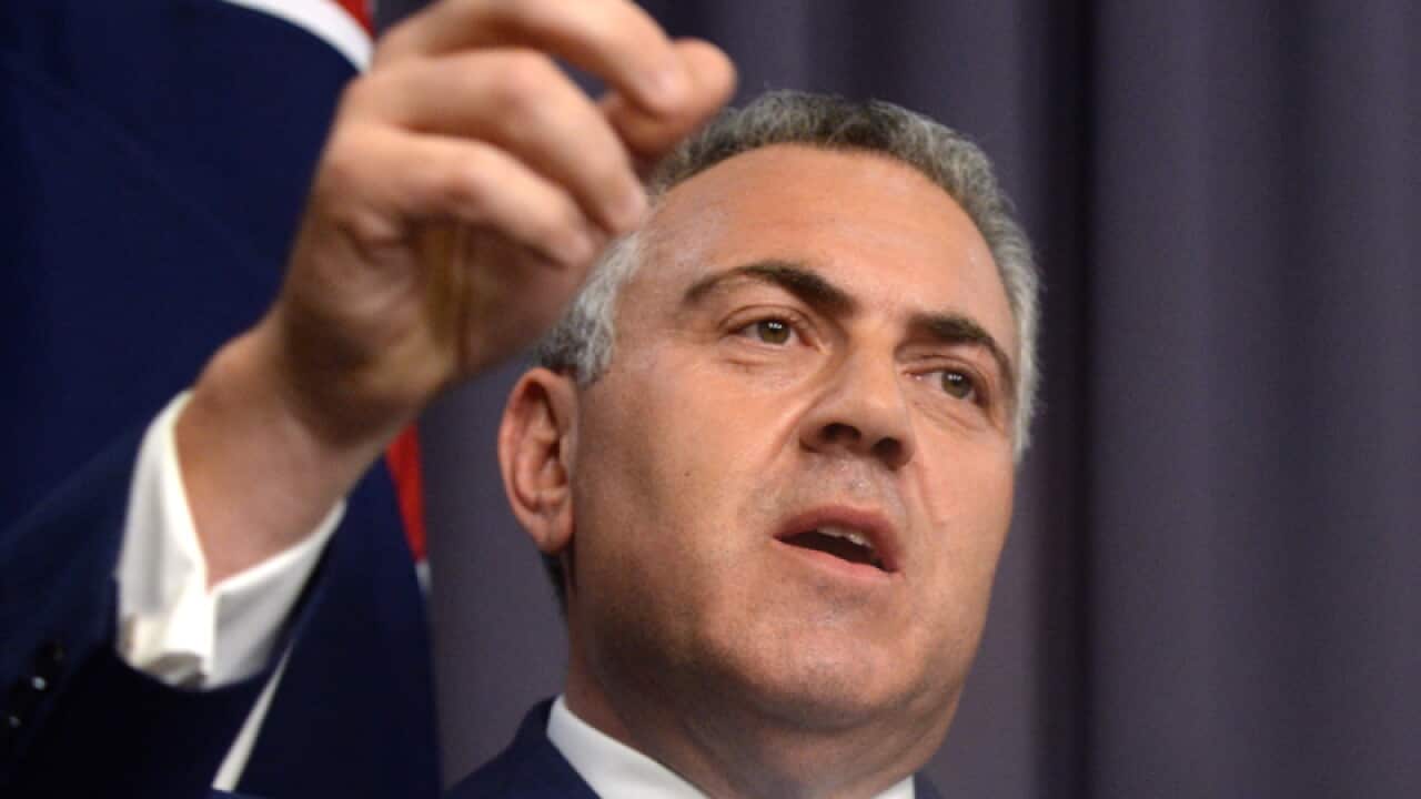 Federal treasurer Joe Hockey during a press conference on Tuesday