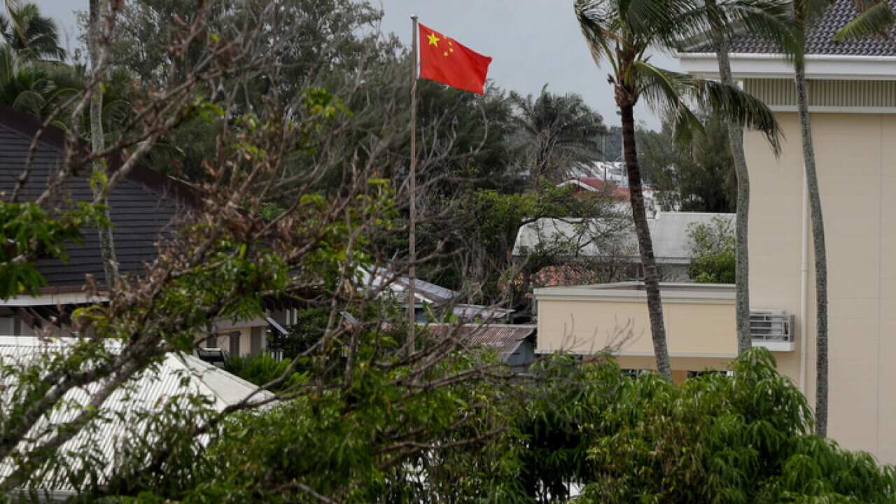 Fu'a o le malo Saina i Nuku'alofa.