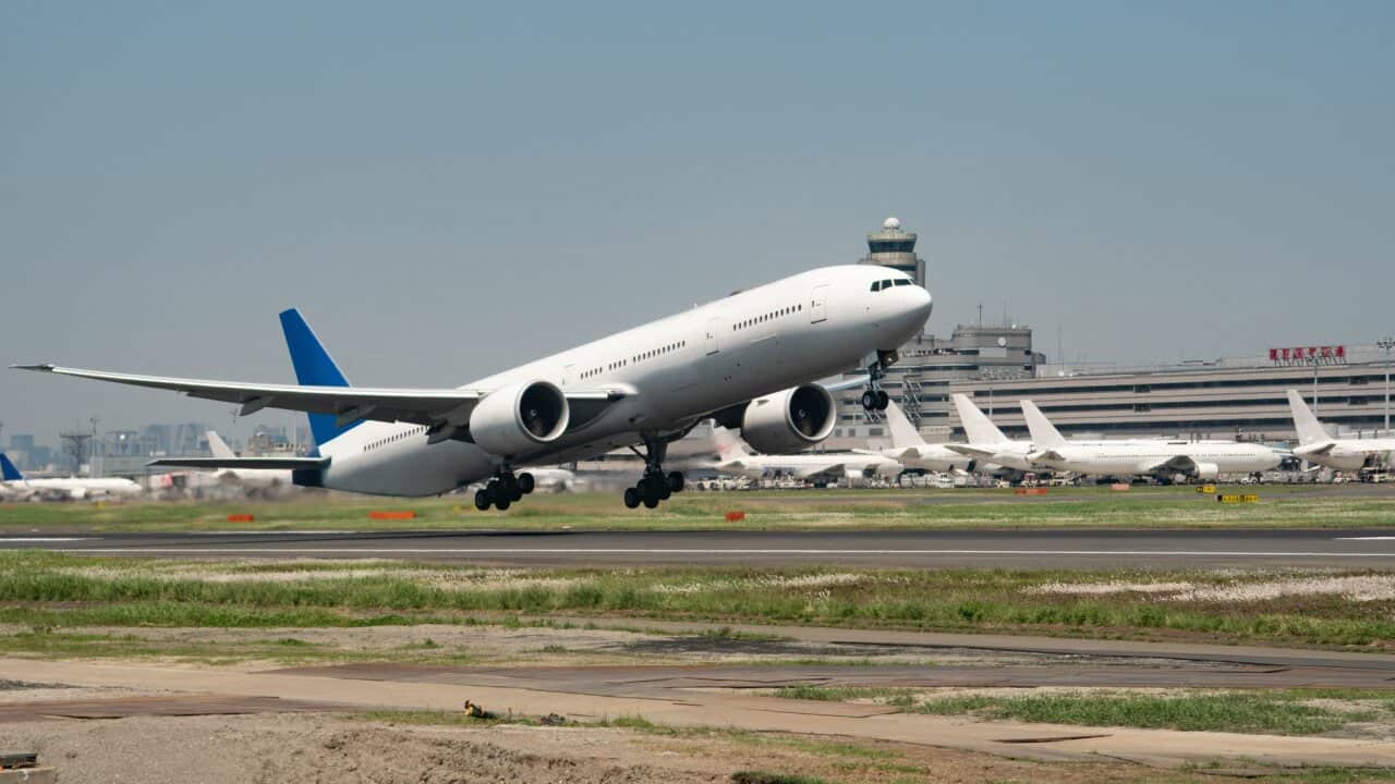 Aeroplane taking off