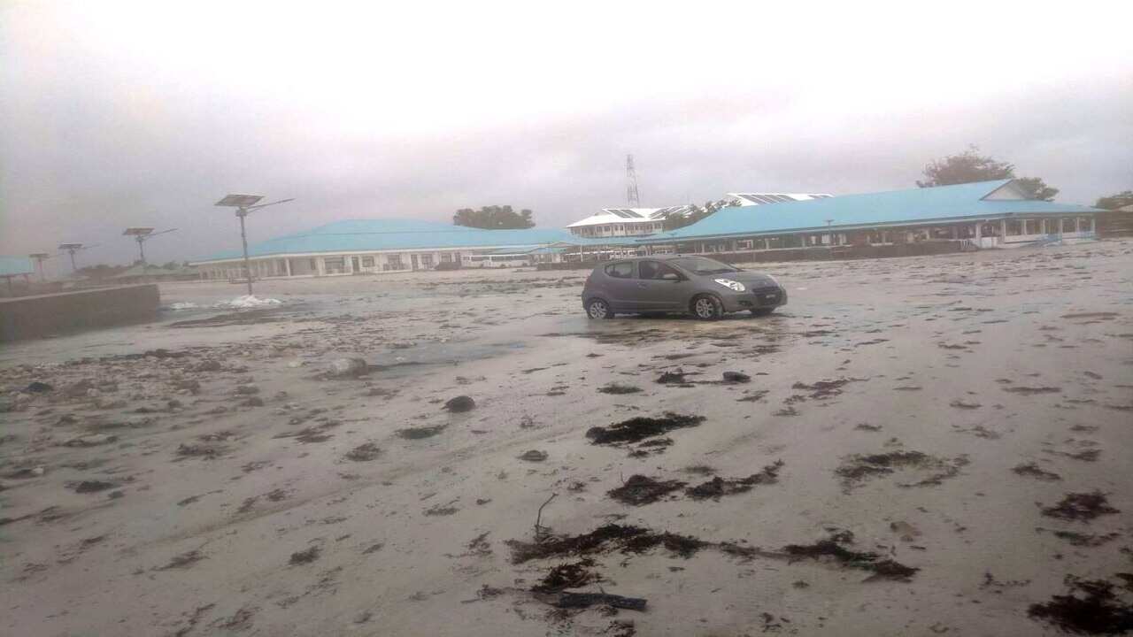 The Fiji Meteorological Service said the cyclone strengthened as it headed for Fiji's second-largest island, Vanua Levu.