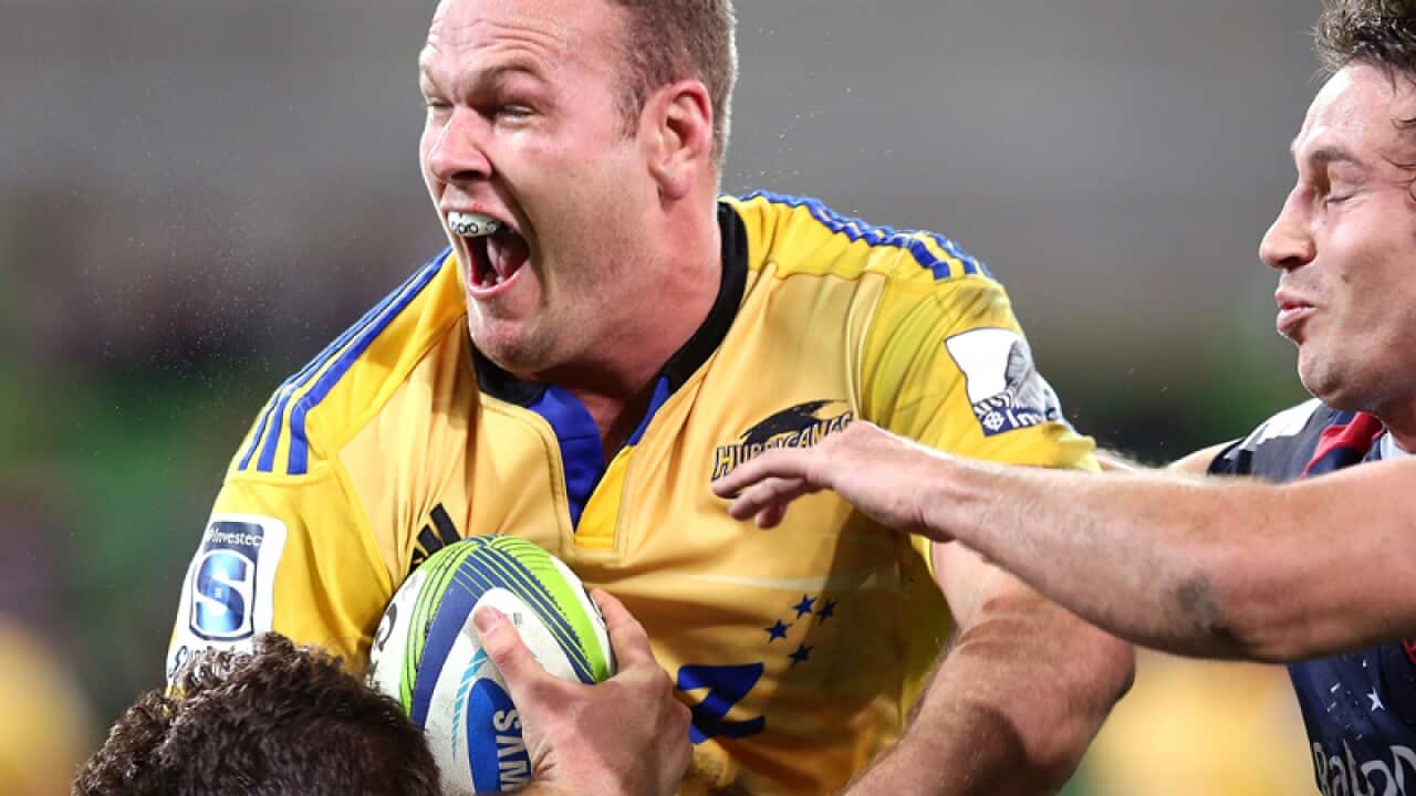 James Broadhurst in action for the Hurricanes