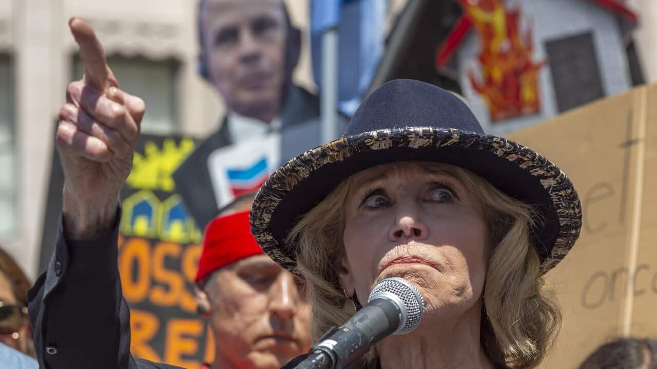 US actress Jane Fonda was arrested and taken away by police following her latest protest at a climate rally in Washington D.C.