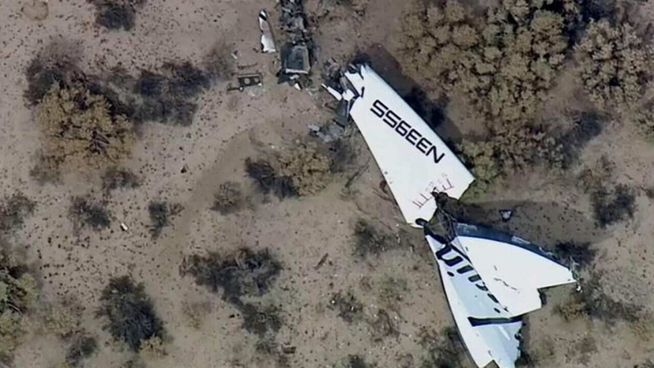 SpaceShipTwo in Southern California's Mojave Desert