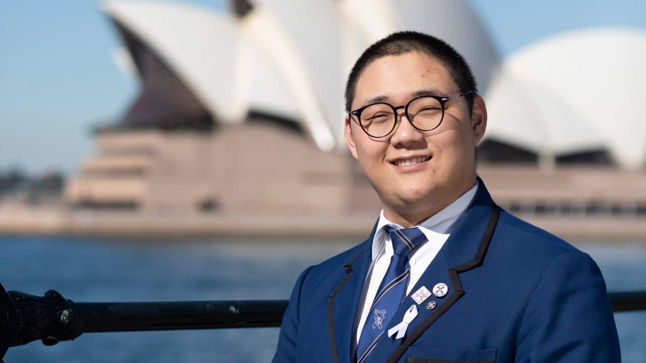 Year 12 Knox Grammar School student Zehao Li has been named NSW international high student of the year.