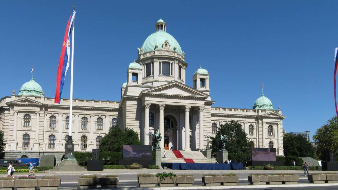 The Serbian Parliament building