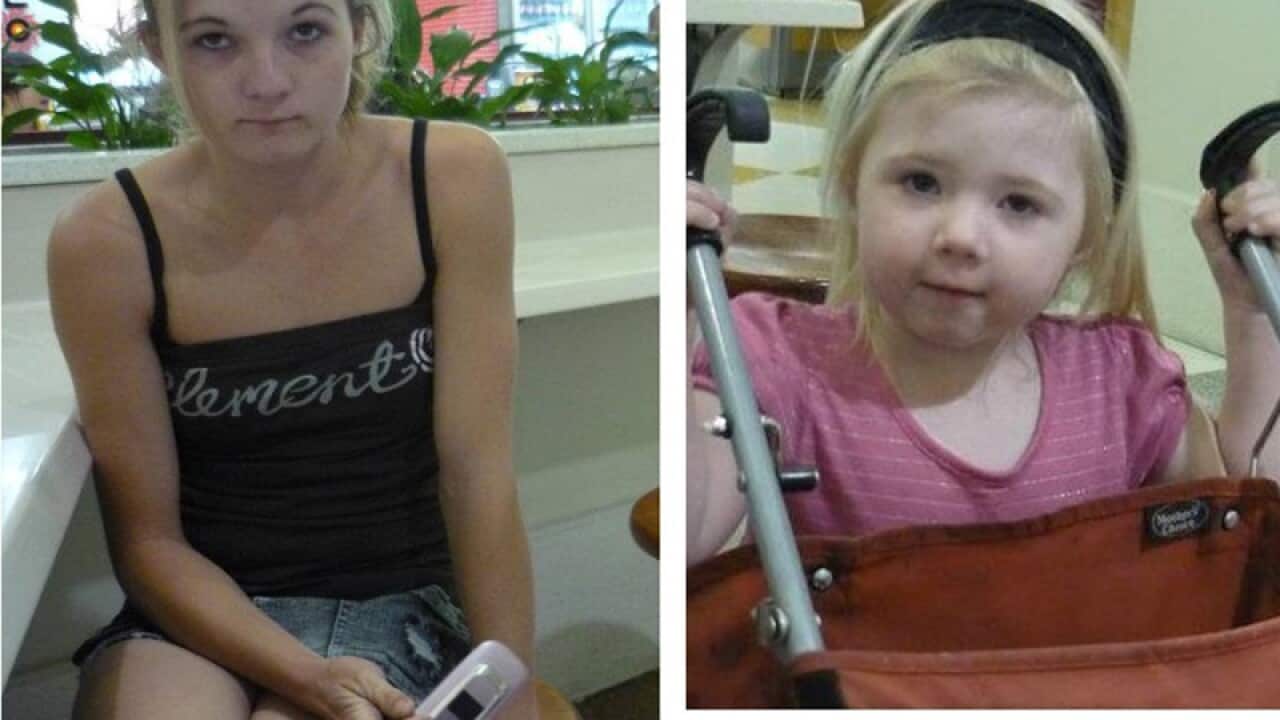 Karlie Jade Pearce-Stevenson (left) and Khandalyce Kiara Pearce.